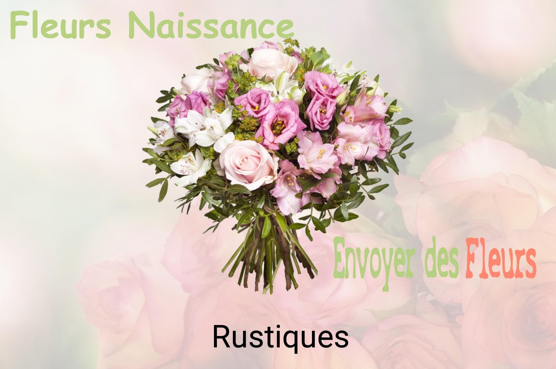 Bouquet de fleurs de naissance livré à Rustiques